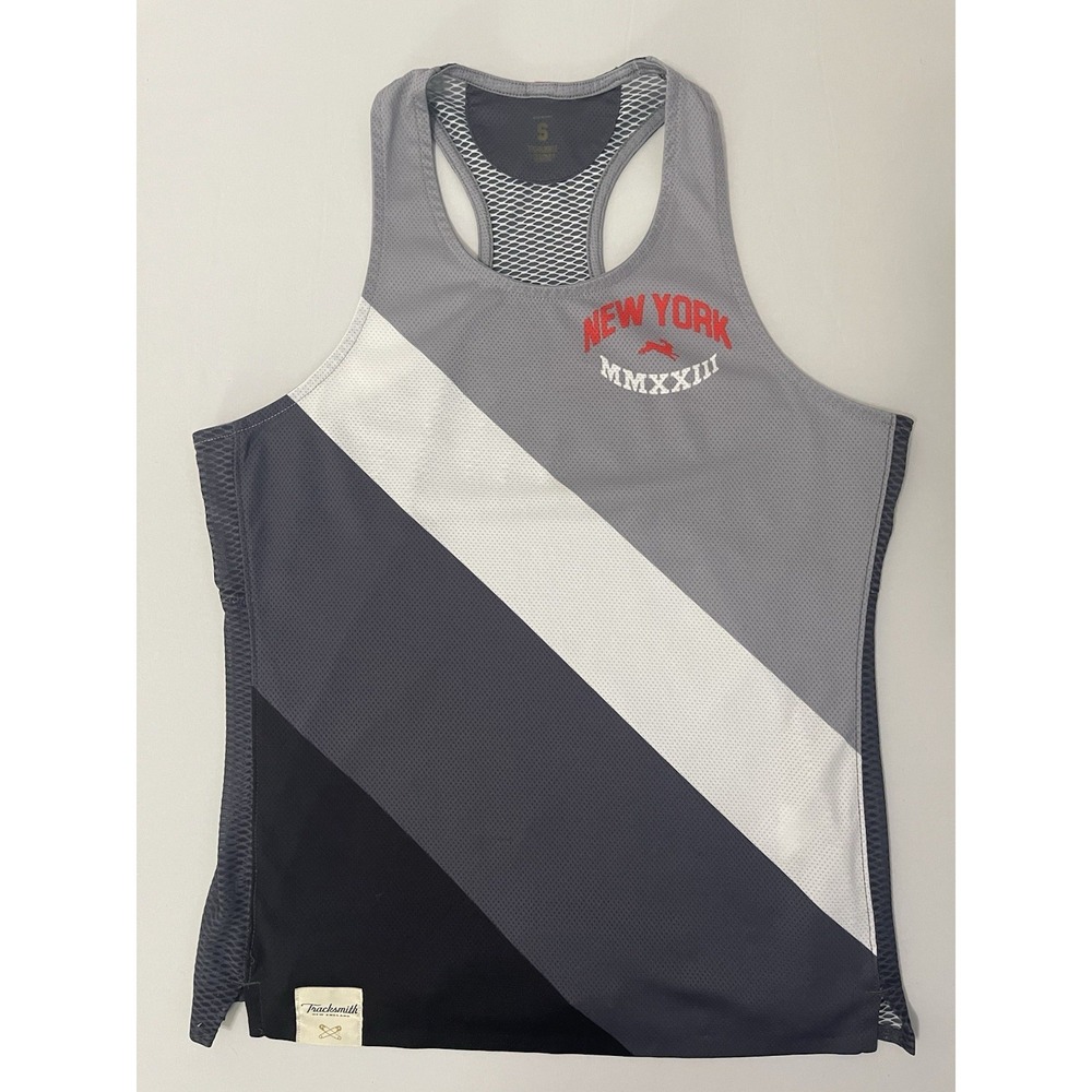Tracksmith Women's Singlet Gray New York 23 Tank Top